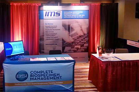 Photo of the IMS NAACR Exhibitor Booth